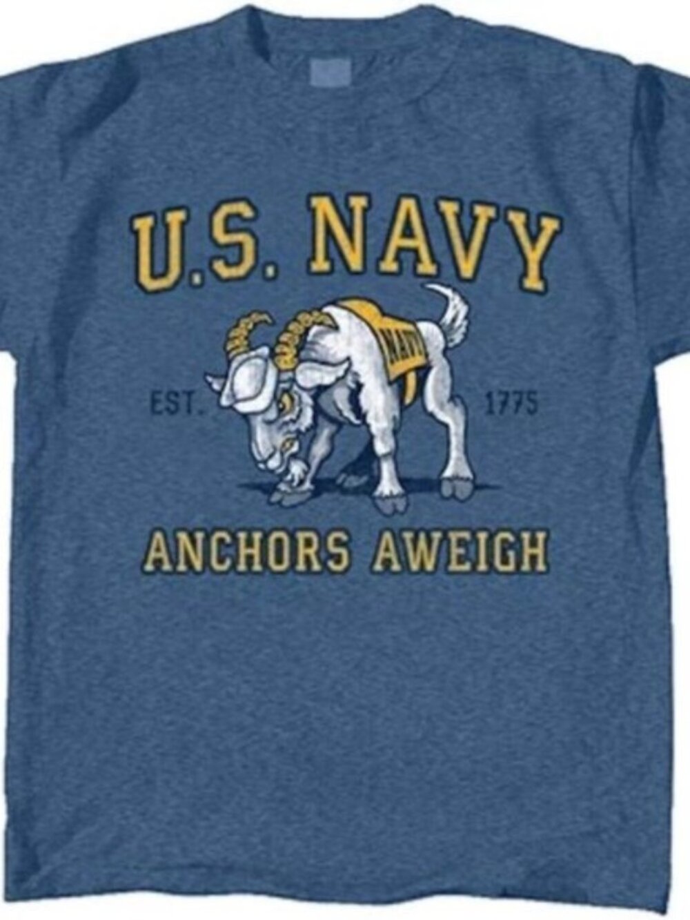 Joe Blow's T's Kids U.S. Navy Mascot - Anchors Aweigh Est. 1775 Youth T-Shirt